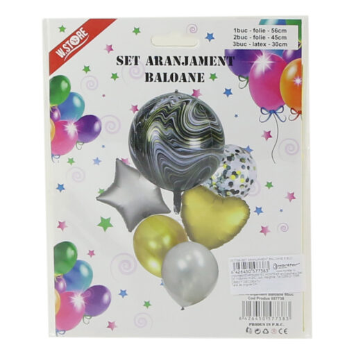 Set aranjament party cu 6 baloane
