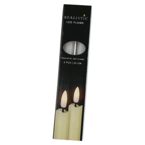 Set 2 lumanare cu led 23 CM, Realistic