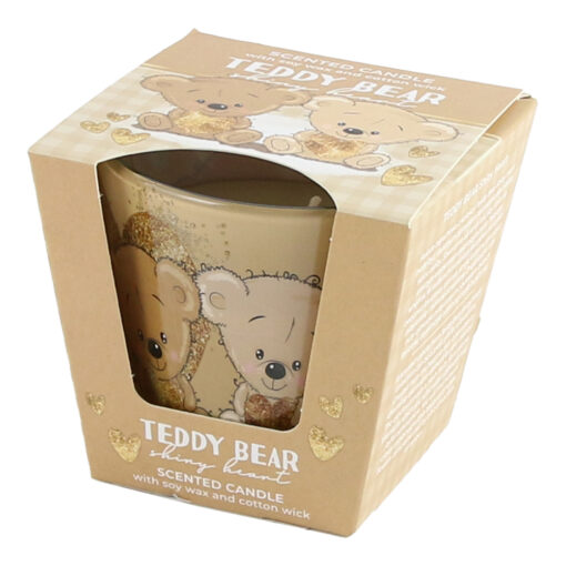 Lumanare parfumata Teddy Bear 115 gr, shiny heart