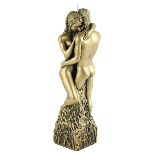 Lumanare decorativa Cuplu Indragostiti 25 CM, Auriu