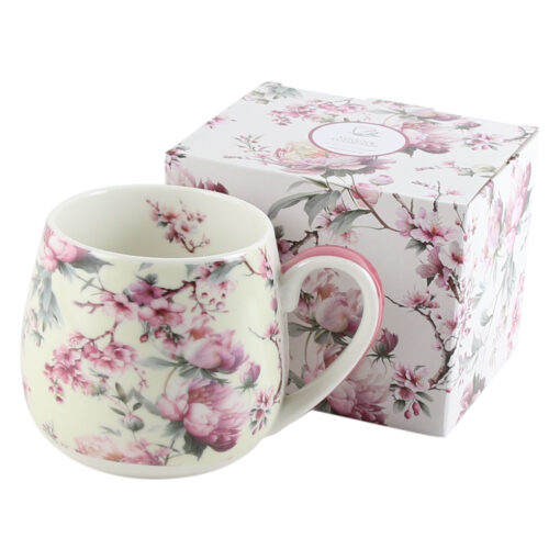 Cana portelan 430 ml "Noemi White", in cutie decorativa