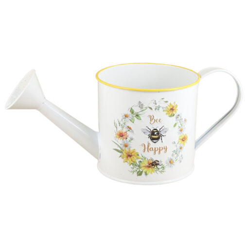 Ghiveci tip stropitoare din metal "Bee Happy" 27x12 CM, Albina