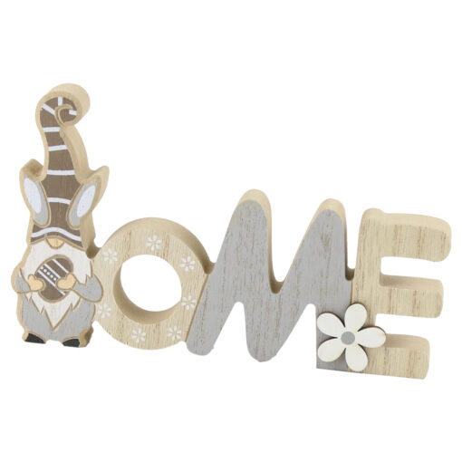 Decor din lemn Home cu spiridus 20x12 CM