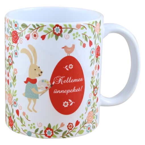 Cana ceramica "Kellemes Unnepeket!", 330 ml