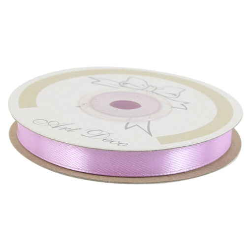 Rola panglica satin Roz 10 mm x 25 m