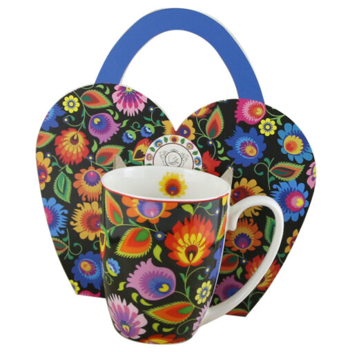 Cana portelan "Etnic" 350 ml, in ambalaj decorativ