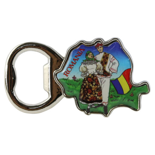 Magnet frigider cu desfacator sticle, din metal 7x4 CM