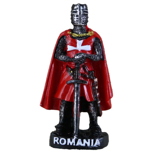 Magnet frigider din rasina  "Romania", Cavaler 4x7 CM