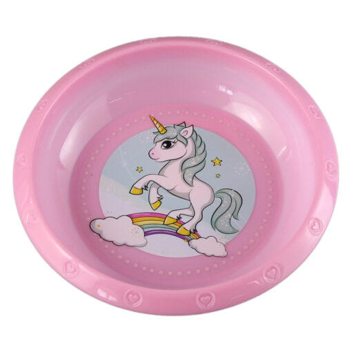 Farfurie adanca din plastic Unicorn 16x3 CM