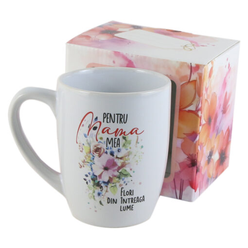 Cana ceramica "Pentru Mama mea" 300 ml, in cutie decorativa