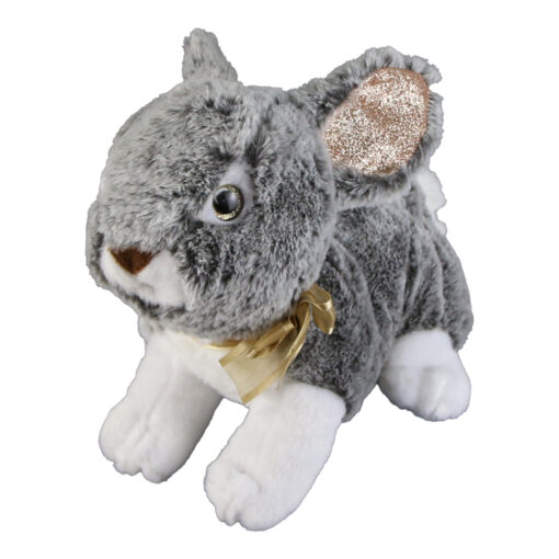 Jucarie de plus - Iepuras cu urechi sclipici, 26 CM