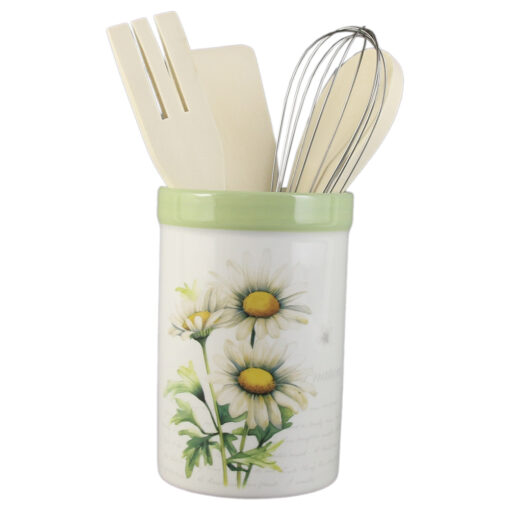 Suport din ceramica cu 4 ustensile bucatarie, 13 CM, Margarete