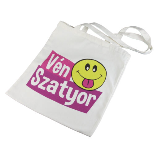 Sacosa textil "Ven Szatyor" 35x40 CM, cu Smiley