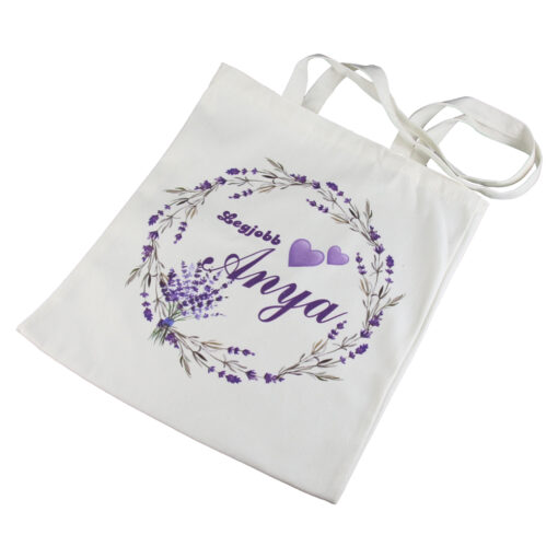 Sacosa textil "Legjobb Anya" 35x40 CM, lavanda