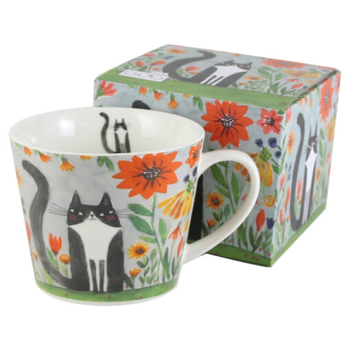 Cana portelan "Cats World, Meadow", 600 ml, in cutie decorativa, Pisici