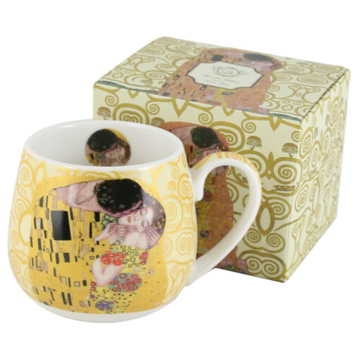 Cana portelan 430 "The Kiss Ecru" de G. Klimt, in cutie decorativa