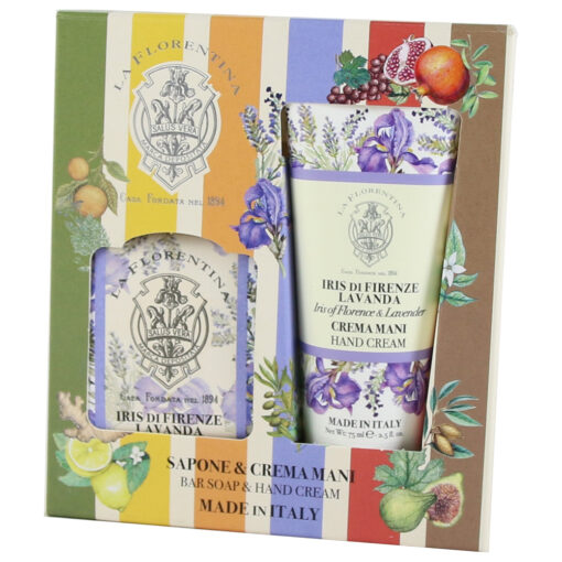Set cosmetic Iris & Lavender, La Florentina, Sapun, Crema de maini