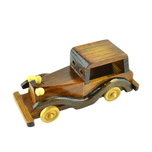 Masina vintage din lemn 7 CM, Macheta
