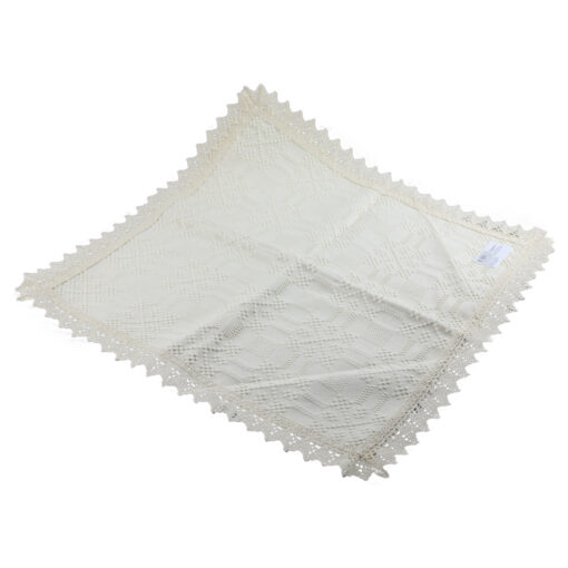 Fata de masa traditionala din bumbac 40x40 CM, Crem
