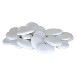 Pietre decorative din sticla Alb 4 CM - 500 gr