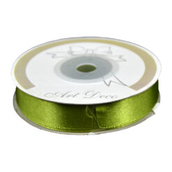 Rola panglica satin Verde 15 mm x 25 m, Art Deco
