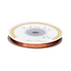 Rola panglica satin Maro cafeniu 6 mm x 25 m