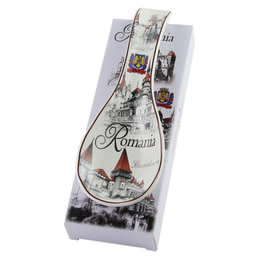 Suport lingura din ceramica 9x26 CM, Castele Romania - 347