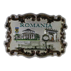 Magnet de frigider din metal 8x6 CM - Bucuresti, Romania