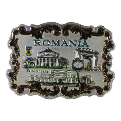 Magnet de frigider din metal 8x6 CM - Bucuresti, Romania