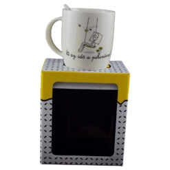 Cana cu lingurita 330 ml "Itt az ido a pihenesre", in cutie decorativa