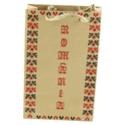 Punga cadou din hartie 12x18 CM - Romania & Motive traditionale