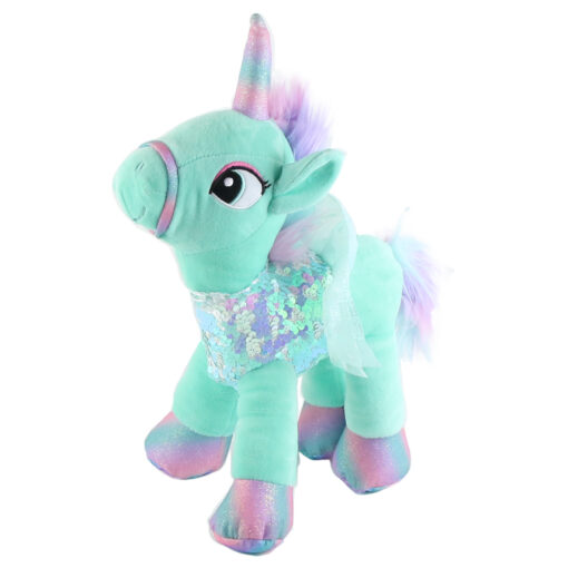 Jucarie de plus - Unicorn cu paiete 30 CM
