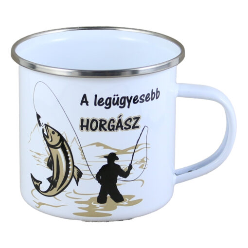 Cana metalica emailata 240 ml "A legugyesebb Horgasz"