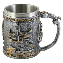 Cana din metal si rasina, Castelul Bran/Vlad Tepes 10x11 CM