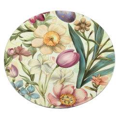 Tava rotunda din plastic 33 CM, Flori mix