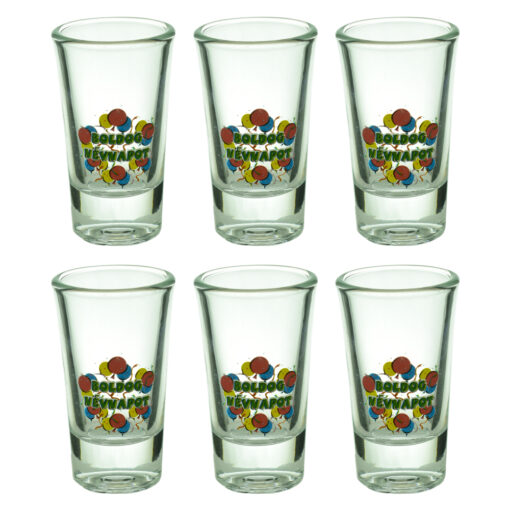Set 6 pahare pentru shot-uri - Boldog Nevnapot