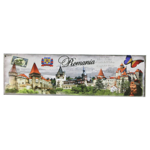 Magnet de frigider din plastic 17x5 CM - Design Romania