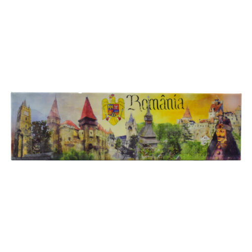 Magnet frigider din plastic Romania 17x5 CM, Modele variate