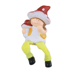 Figurina Copil Ciupercuta din ceramica 16 CM, cu picioare mobile