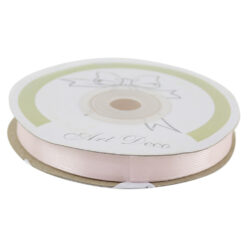 Rola panglica satin Roz pal 10 mm x 25 m, Art Deco