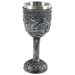Pahar din metal si rasina Dragon 8x18 CM