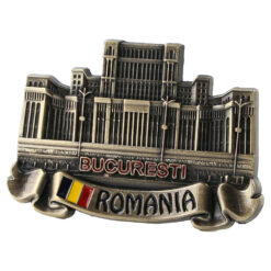 Magnet frigider din metal 5x9 CM, Romania, Bucuresti, Palatul Parlamentului