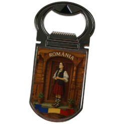 Desfacator sticle cu magnet "Romania", Tarancuta, 4x9 CM