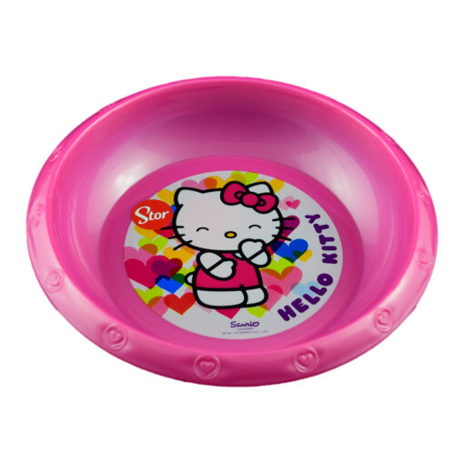Farfurie adanca din plastic Hello Kitty, 16x4 CM