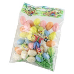 Set 36 oua colorate pentru Pasti 3 CM, polifoam