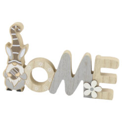 Decor din lemn Home cu spiridus 20x12 CM