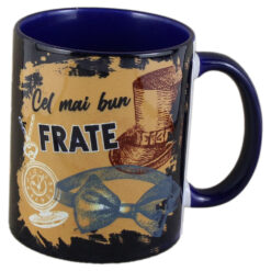 Cana ceramica "Cel mai bun Frate", 330 ml, Albastru