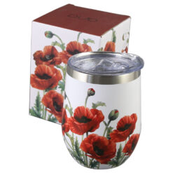 Cana termos 330 ml, "Classic Poppies ", in cutie decorativa