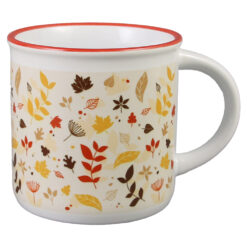 Cana ceramica Vintage 280 ml, Frunze de toamna