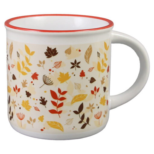 Cana ceramica Vintage 280 ml, Frunze de toamna